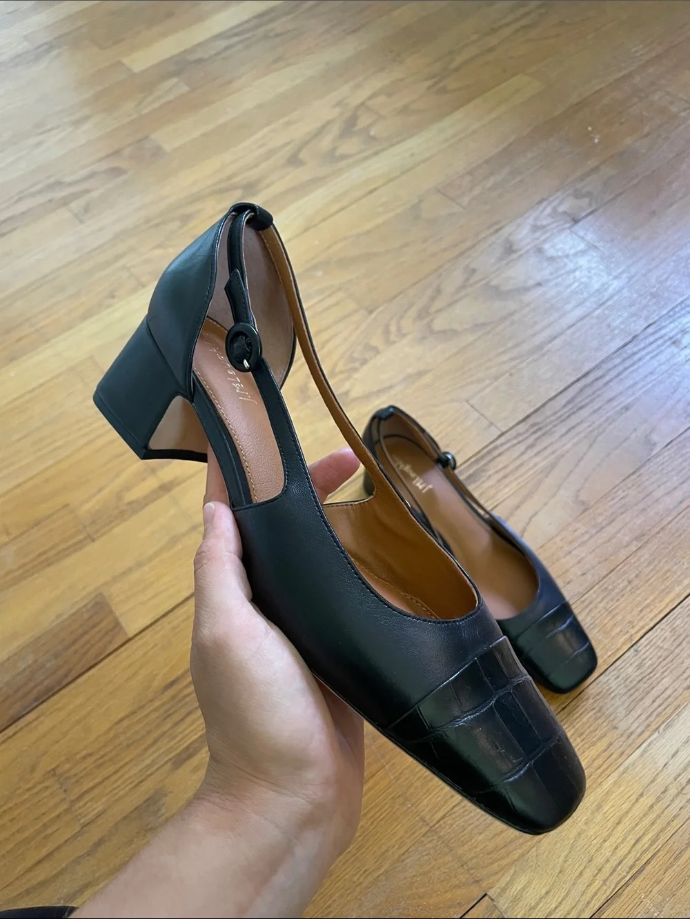 LIKE NEW- J McLaughlin Block Heel Pumps